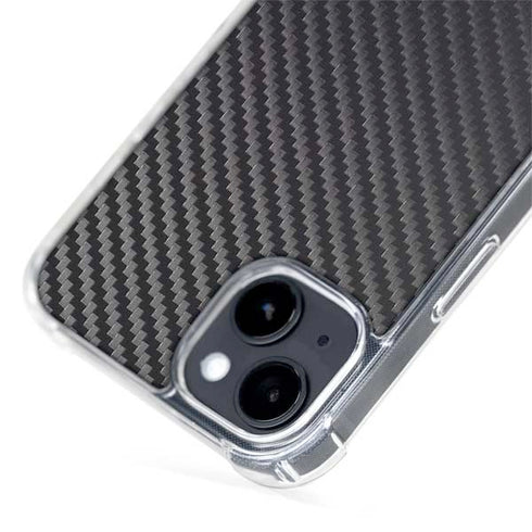 Black Carbon Fiber Specialty Texture Material iPhone 15 MagSafe Case